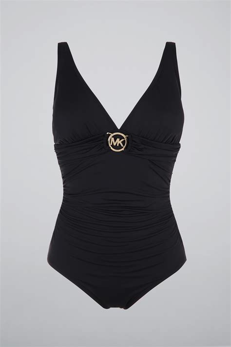 michael kors black bathing suit|clearance michael kors swimsuits.